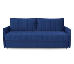 Прямой диван-кровать "Пекин" (вариант 4) еврокнижка синий